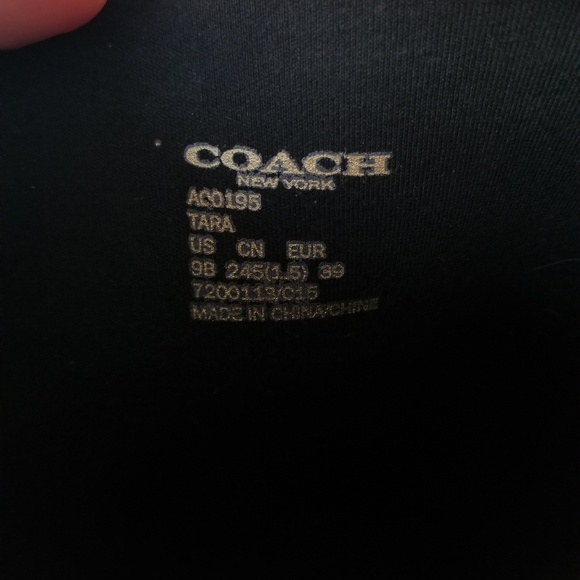 Coach TALIA Black Rubber Harness Tall Rain Boots - Picture 2 of 6